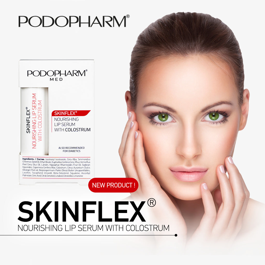 PODOPHARM SKINFLEX lippenbalsem met colostrum