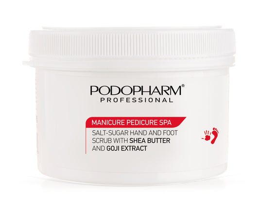 MANICURE PEDICURE SPA Salt-sugar hand and foot scrub with shea butter and goji extract 600 gr